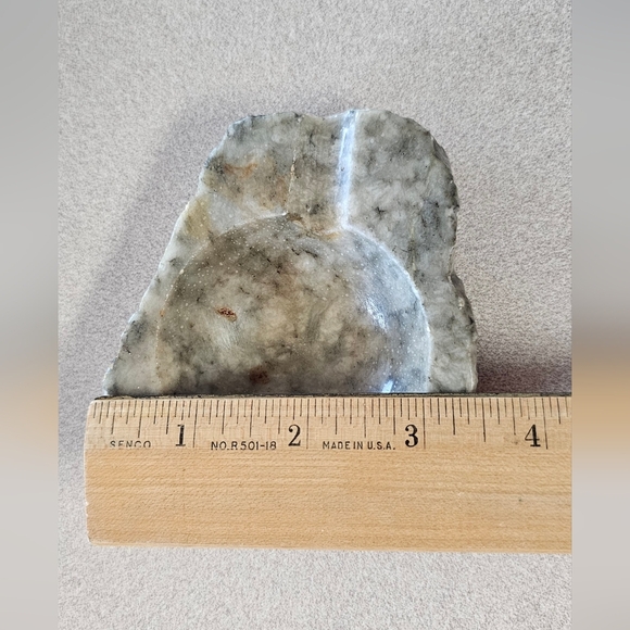 Vintage Action Genuine Italian Alabaster Hand Carved Ashtray - Picture 10 of 11